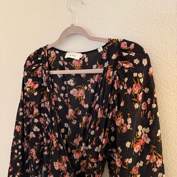 ALC Floral Black Dress - Picture 3 of 8